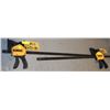 Image 1 : PAIR OF DEWALT 24" XL LARGE TRIGGER CLAMPS