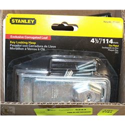 CASE OF STANLEY KEY LOCKING HASPS - ON CHOICE