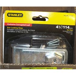 CASE OF STANLEY KEY LOCKING HASPS - ON CHOICE