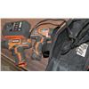 Image 1 : 2 RIDGID CORDLESS DRILLS W/CHARGER/BAG/ 1 BATTERY