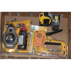 FLAT WITH 2 TAPE MEASURE/CHALK LINE/ STAPLE GUN
