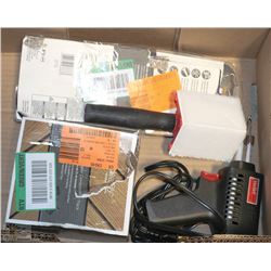 FLAT W/SOLDERING GUNS/CORNER SANDER/FASTNRS
