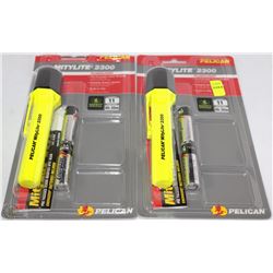 LOT OF 2 PELICAN FLASHLIGHTS ON CHOICE