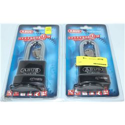 LOT OF 2 ABUS COMMERCIAL PADLOCKS - ON CHOICE
