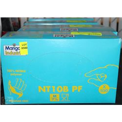 LOT OF 5 BOXES POWDER FREE NITRILE GLOVES - CHOICE