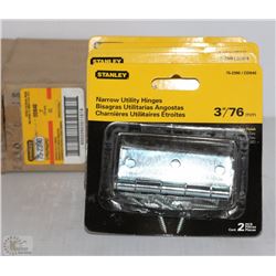 5 PKGS OF STANLEY UTILITY HINGES 3" - ON CHOICE