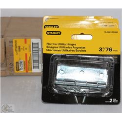 5 PKGS OF STANLEY UTILITY HINGES 3" - ON CHOICE