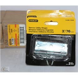 5 PKGS OF STANLEY UTILITY HINGES 3" - ON CHOICE