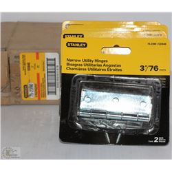 5 PKGS OF STANLEY UTILITY HINGES 3" - ON CHOICE