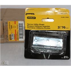 5 PKGS OF STANLEY UTILITY HINGES 3" - ON CHOICE