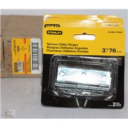 5 PKGS OF STANLEY UTILITY HINGES 3" - ON CHOICE