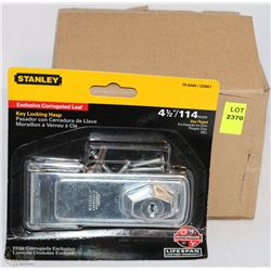 LOT OF 5 STANLEY KEY LOCKING HASPS