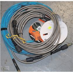 LOT OF FLEXIBLE PRESSURE WASHER HOSE - ON CHOICE