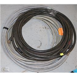 LOT OF FLEXIBLE PRESSURE WASHER HOSE - ON CHOICE