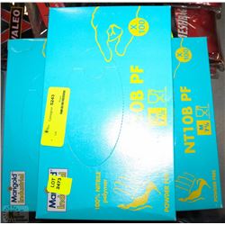 LOT OF 5 NITRILE GLOVES POWDER FREE SZ MED - CHCE