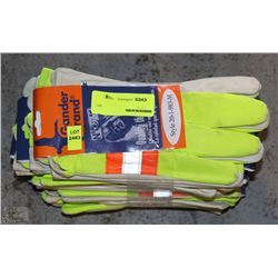 LOT OFGANDER BRAND LEATHER SAFETY WORKGLOVES - ON CHOICE