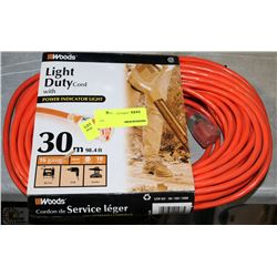NEW WOODS 100' 16 GAUGE EXTENSION CORD