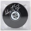 Image 1 : WAYE GRETZKY SIGNED LOS ANGLES PUCK WITH COA