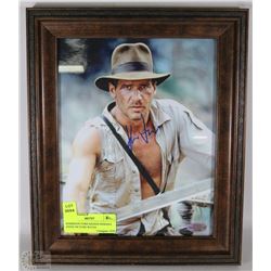 HARRISON FORD SIGNED INDIANA JONES PICTURE W/COA