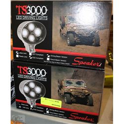 PAIR OF SPEAKER TS3000 LED DRIVING LIGHTS