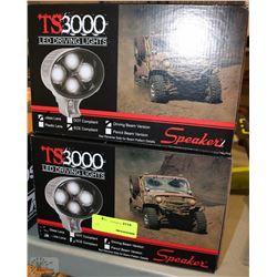PAIR OF SPEAKER TS3000 LED DRIVING LIGHTS