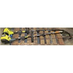 LOT OF 2 RYOBI AS IS WEED EATERS - CHOICE