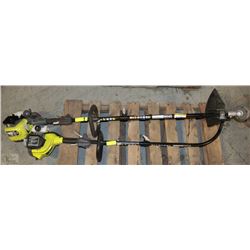 LOT OF 2 RYOBI AS IS WEED EATERS - CHOICE