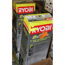 LOT OF 2 RYOBI AS IS GAS WEEDEATERS - CHOICE