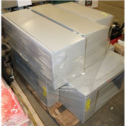 7 OVERHEAD INDUSTRIAL CABINETS  2' AND 3'