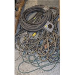 LOT OF EXTENSION CORDS