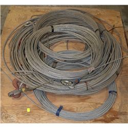 LOT OF HEAVY CABLES