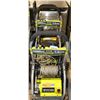Image 1 : LOT OF 3 RYOBI ELECT PRESSURE WASHERS - AS IS
