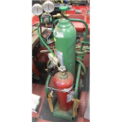 OXY/ACETYLENE CART WITH TANKS, GAUGES