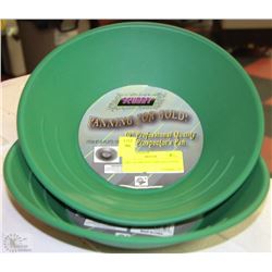 TWO -10" PROSPECTING GOLD PANS