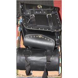 NEW SET OF MOTOR CYCLE SADDLE BAGS