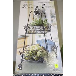 VICTORIAN 2 TIER METAL STAND