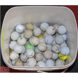 BIN OF 100 USED GOLF BALLS