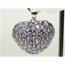 #13-STERLING SILVER TANZANITE PENDANT
