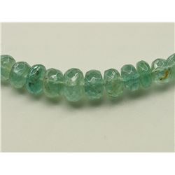 #17-14K GOLD EMERALD NECKLACE