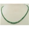 Image 3 : #17-14K GOLD EMERALD NECKLACE