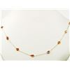 Image 1 : #19-10K GOLD GARNET NECKLACE