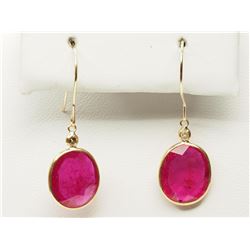 #20-14K GOLD RUBY EARRINGS