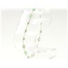 Image 1 : #25-14K GOLD EMERALD BRACELET