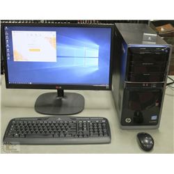 HP PAVILLION INTEL i3 DESKTOP/WIN 10 PRO