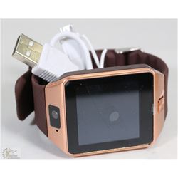 NEW COPPER TONE BLUE TOOTH SMART WATCH WITH