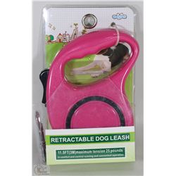 NEW PINK RETRACTABLE PET LEASH