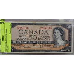 33) 1954 $50 BANK NOTE