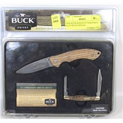 NEW BUCK KNIVES 327 NOBLEMAN & 375 DEUCE SPECIAL