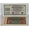 Image 1 : 2 UNCIRCULATED GERMAN 1923 TWENTY THOUSAND &