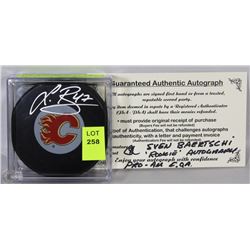 SVEN BAERTSCHI "ROOKIE" AUTOGRAPH PUCK WITH COA